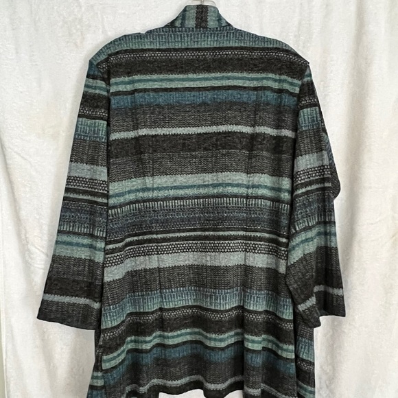 Blue Striped Cardigan - Picture 2 of 8